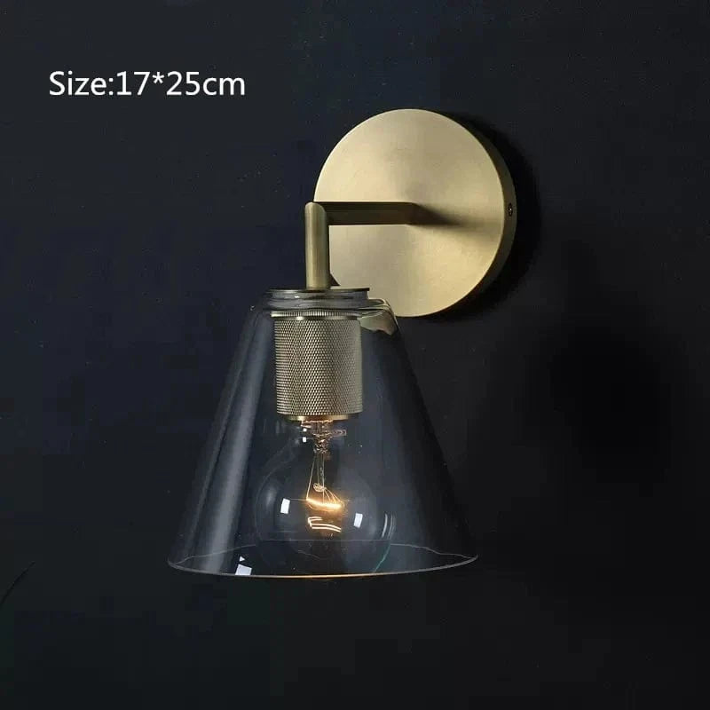 Applique murale post-moderne dorée en verre pour un éclairage domestique sophistiqué. | Marco Lucetti Modèle B