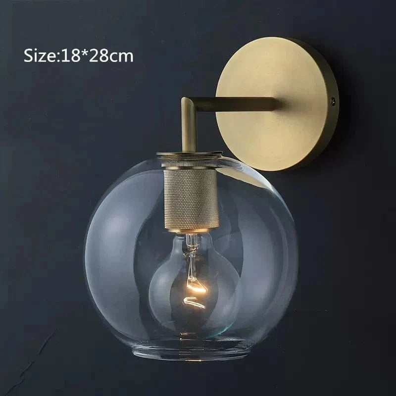 Applique murale post-moderne dorée en verre pour un éclairage domestique sophistiqué. | Marco Lucetti Modèle C