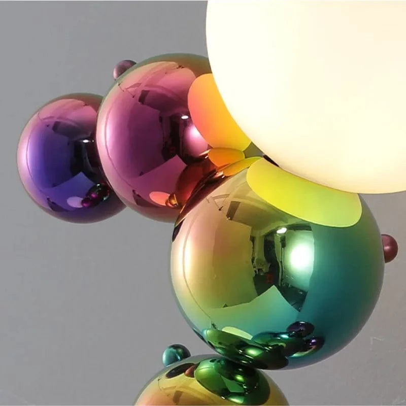 Applique murale postmoderne boule de verre haricot magique en acier de luxe | Marco Lucetti