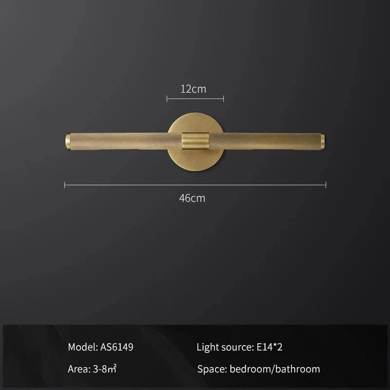 Applique murale Postmoderne Cuivre Rétro Vanité de Luxe | Marco Lucetti Blanc chaud (2700-3500K)