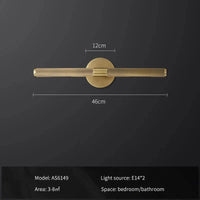 Applique murale Postmoderne Cuivre Rétro Vanité de Luxe | Marco Lucetti Blanc chaud (2700-3500K)