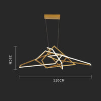 Applique murale postmoderne en acier inoxydable et silicone pour décoration de luxe - Élégance et Modernité | Marco Lucetti 110cm / Dimmable / Or rose