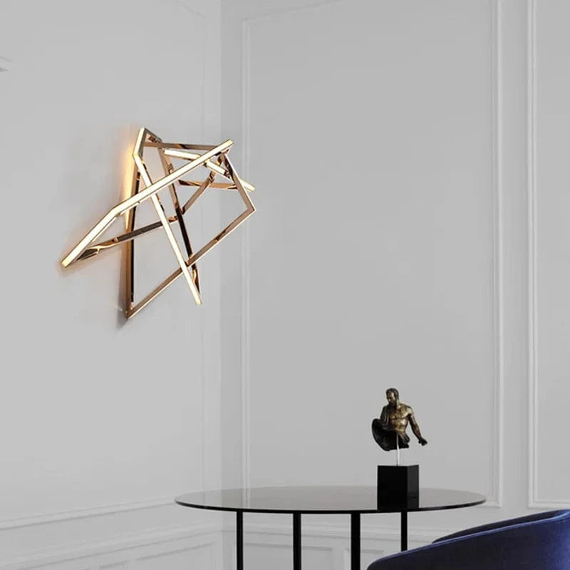 Applique murale postmoderne en acier inoxydable et silicone pour décoration de luxe - Élégance et Modernité | Marco Lucetti