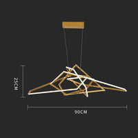 Applique murale postmoderne en acier inoxydable et silicone pour décoration de luxe - Élégance et Modernité | Marco Lucetti 90 cm / Dimmable / Or rose