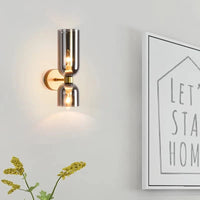 Applique murale postmoderne en verre fumé clair | Marco Lucetti