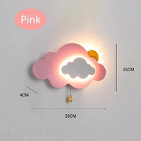 Applique murale pour enfants en forme de nuage : design minimaliste et moderne | Marco Lucetti Rose