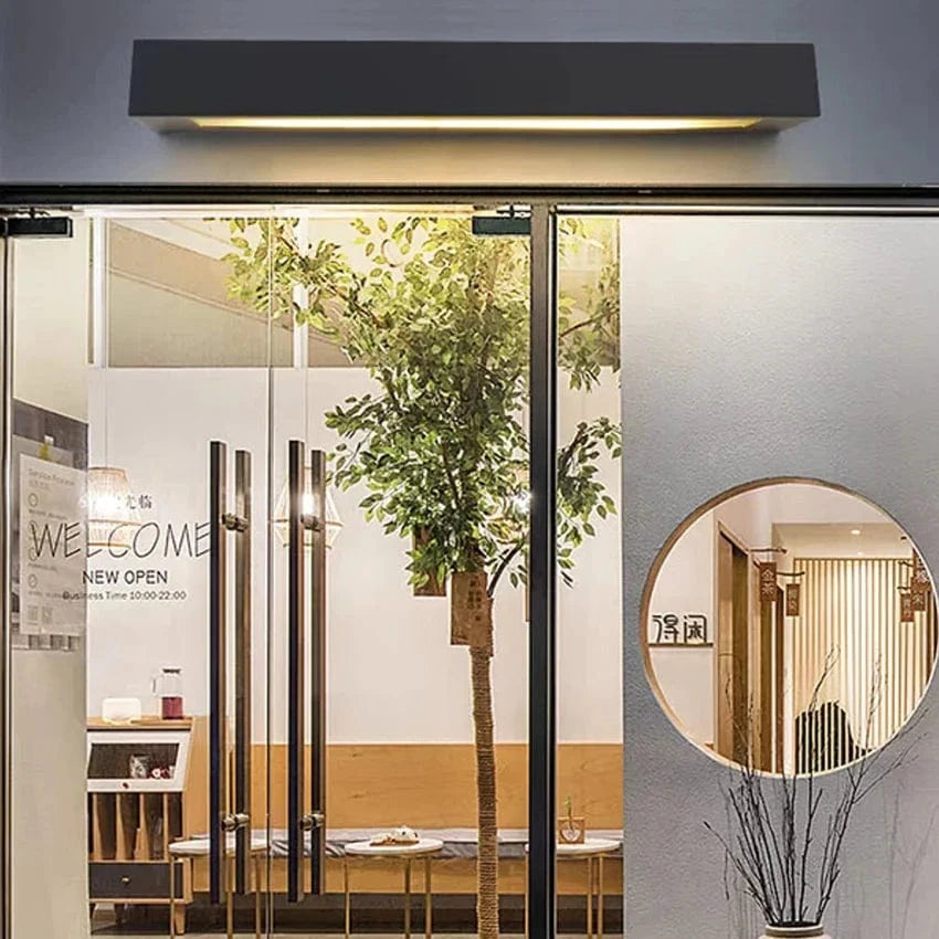 Applique Murale pour Extérieur en Acier Inoxydable pour Porte d'Entrée | Marco Lucetti