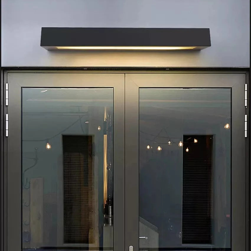 Applique Murale pour Extérieur en Acier Inoxydable pour Porte d'Entrée | Marco Lucetti Blanc chaud