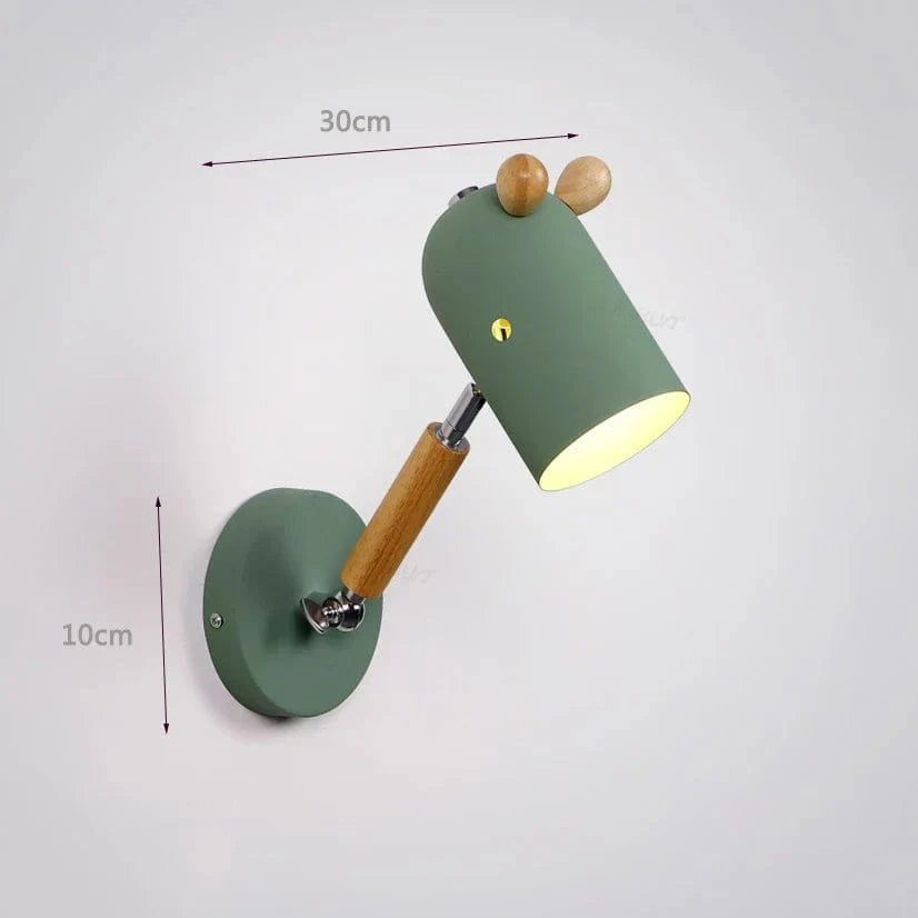 Applique murale pour la chambre d'enfant "SweetMac" | Marco Lucetti Vert / Sans ampoule