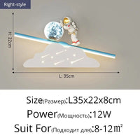 Applique murale premium "Cosmic Glow" pour salon modernes et luxueux | Marco Lucetti E droite L35x22cm 12W / Blanc froid (5 500-7 000 K).