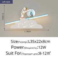 Applique murale premium "Cosmic Glow" pour salon modernes et luxueux | Marco Lucetti E gauche L35x22cm 12W / Blanc froid (5 500-7 000 K).