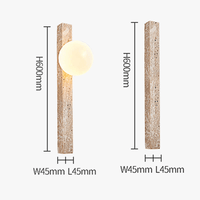 Applique murale rectangulaire en pierre naturelle de luxe | Marco Lucetti