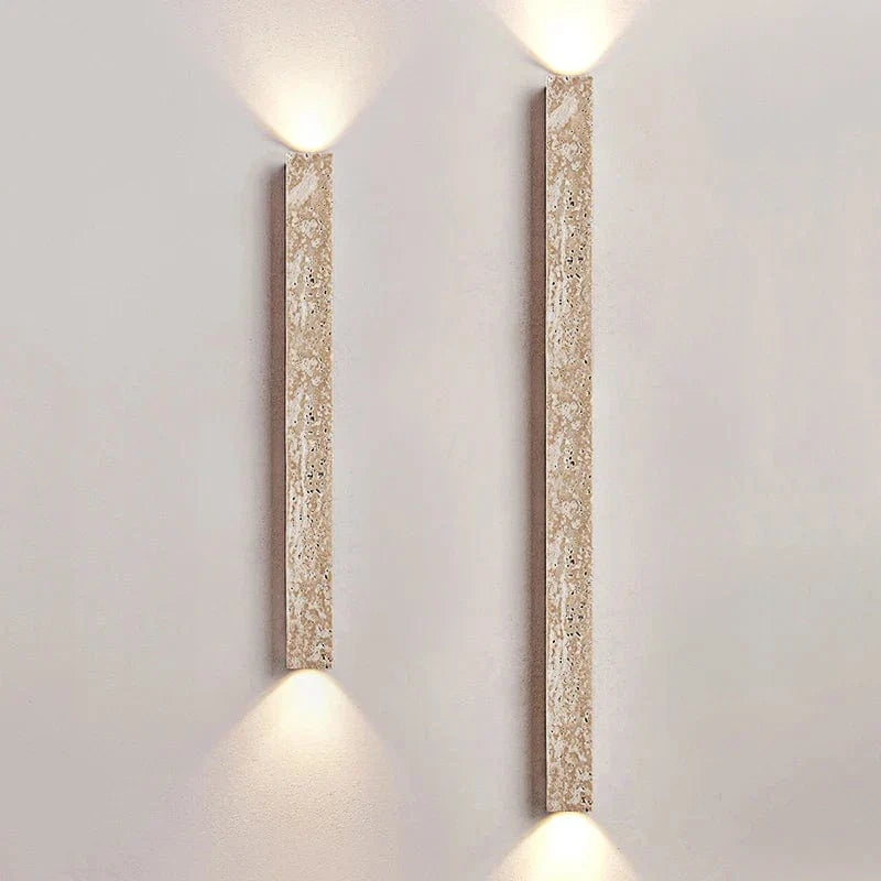 Applique murale rectangulaire en pierre naturelle de luxe | Marco Lucetti