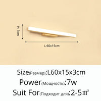 Applique murale rectangulaire moderne Aixa | Marco Lucetti 60cm