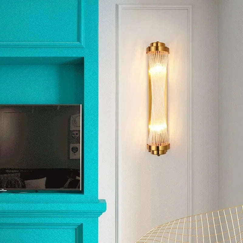 Applique murale réglable en or avec lampe en cristal de luxe LED - Édition Prestige | Marco Lucetti