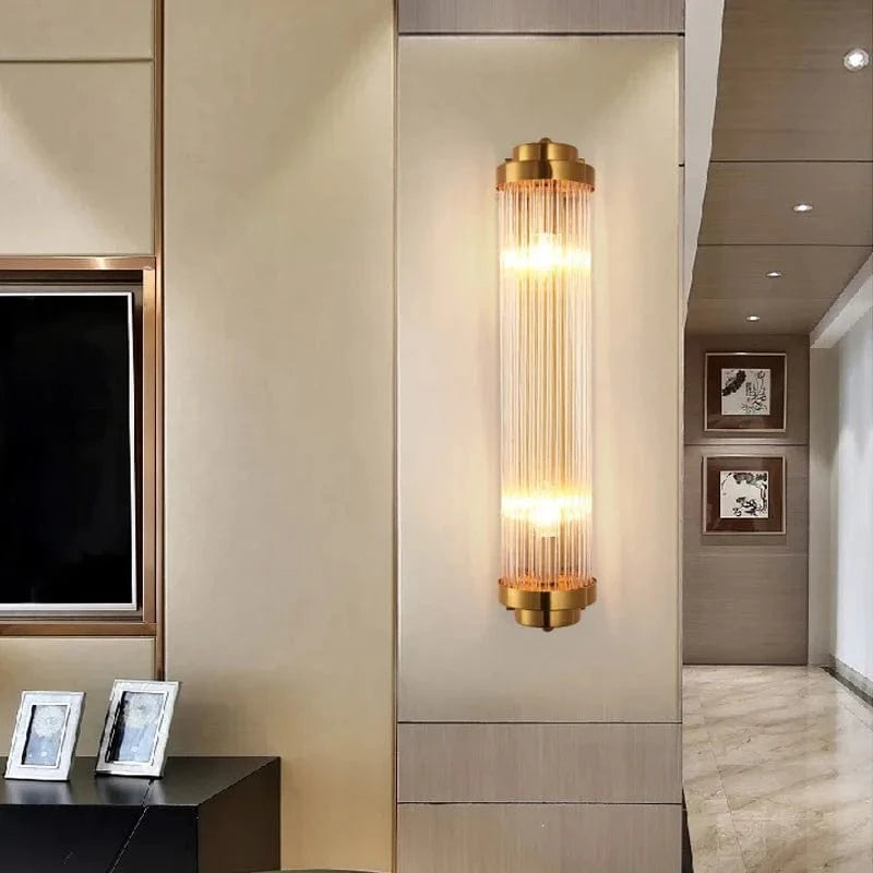 Applique murale réglable en or avec lampe en cristal de luxe LED - Édition Prestige | Marco Lucetti