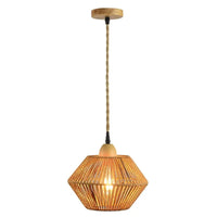 Applique murale rétractable en rotin style japonais - Élément décoratif rétro | Marco Lucetti Lampe à suspension / 12W maximum60W