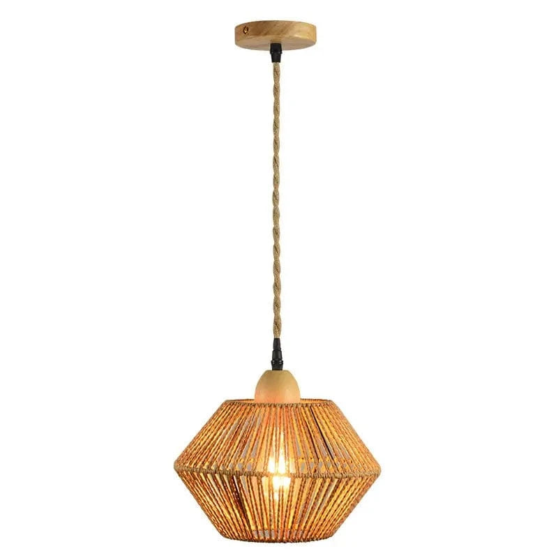 Applique murale rétractable en rotin - Style japonais rétro décoratif | Marco Lucetti Lampe à suspension / 12W maximum60W