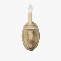 Applique murale rétro américaine en bois massif à tête unique - Édition Vintage Signature | Marco Lucetti