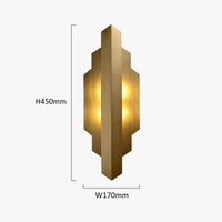Applique murale rétro américaine en cuivre décoratif | Marco Lucetti