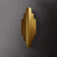 Applique murale rétro américaine en cuivre décoratif | Marco Lucetti