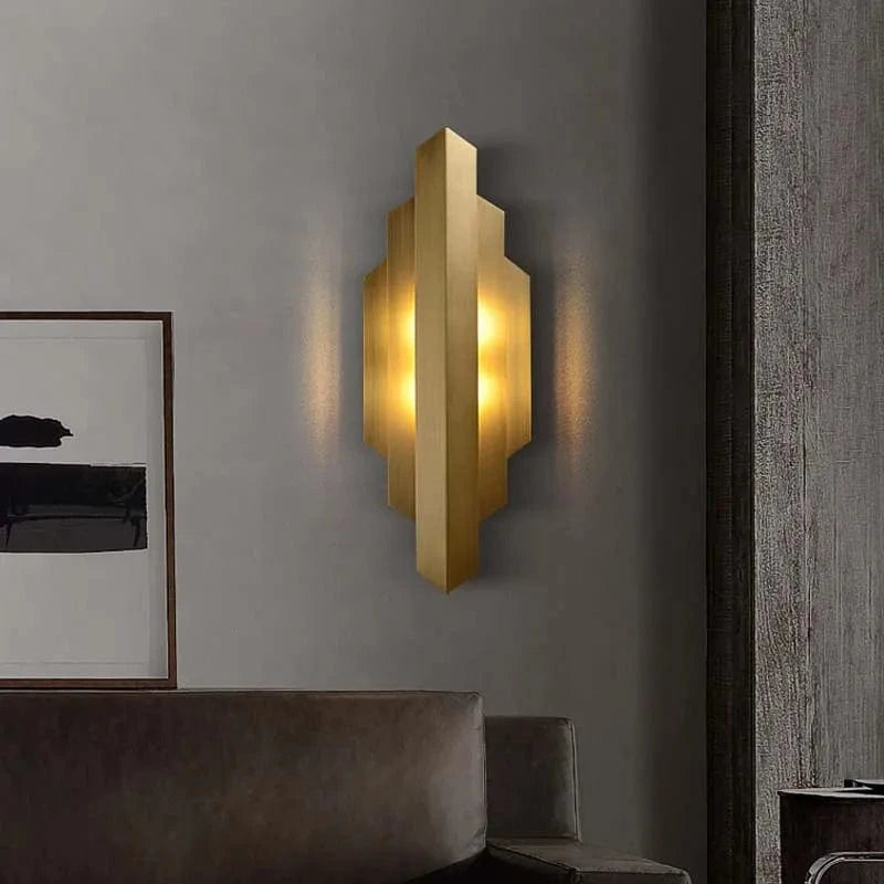 Applique murale rétro américaine en cuivre décoratif | Marco Lucetti