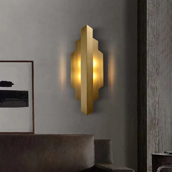 Applique murale rétro américaine en cuivre décoratif | Marco Lucetti