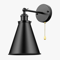 Applique Murale Rétro Américaine en Fer Rotative avec Interrupteur - Édition Vintage | Marco Lucetti