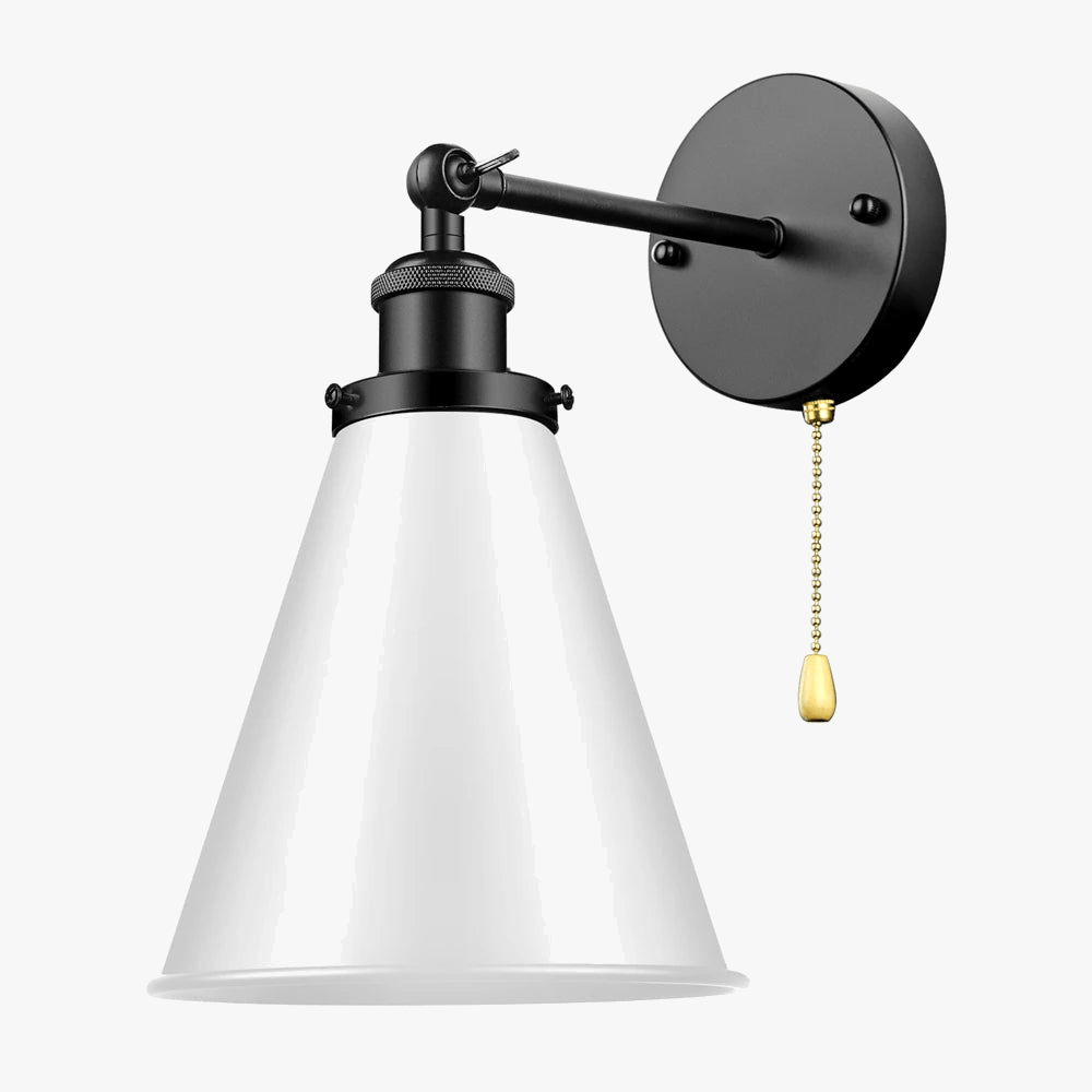 Applique Murale Rétro Américaine en Fer Rotative avec Interrupteur - Édition Vintage | Marco Lucetti