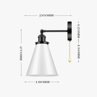 Applique Murale Rétro Américaine en Fer Rotative avec Interrupteur - Édition Vintage | Marco Lucetti