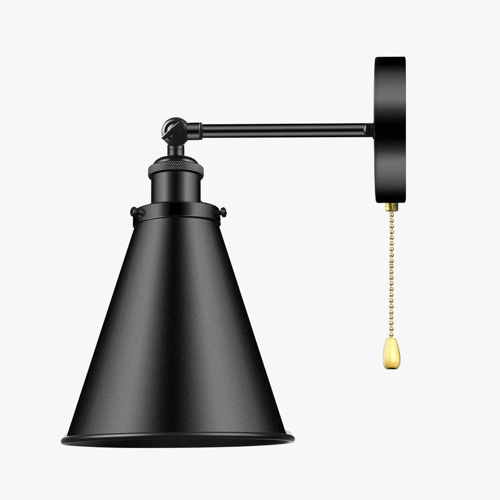 Applique Murale Rétro Américaine en Fer Rotative avec Interrupteur - Édition Vintage | Marco Lucetti