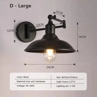 Applique murale rétro "Bascule de l'époque" en fer | Marco Lucetti F / Sans ampoule