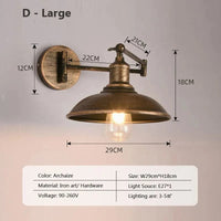 Applique murale rétro "Bascule de l'époque" en fer | Marco Lucetti G / Sans ampoule