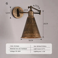 Applique murale rétro "Bascule de l'époque" en fer | Marco Lucetti M / Sans ampoule