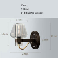 Applique murale rétro Berry Glass | Marco Lucetti Transparent - 1 Lampe