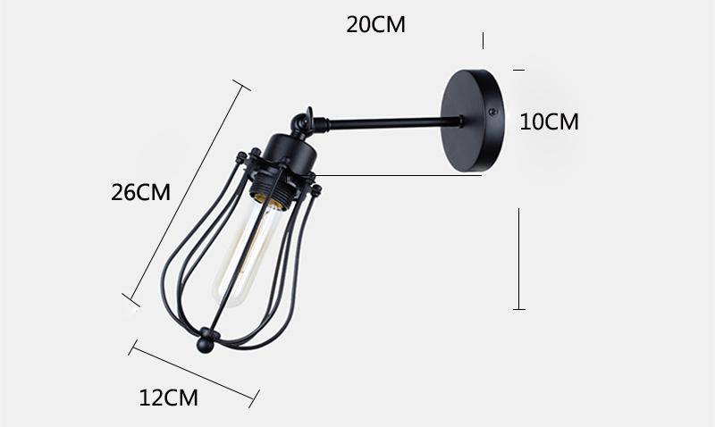 Applique murale rétro Cage | Marco Lucetti Warm light