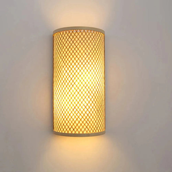 Applique murale Retro Chic en bambou et corde de chanvre | Marco Lucetti