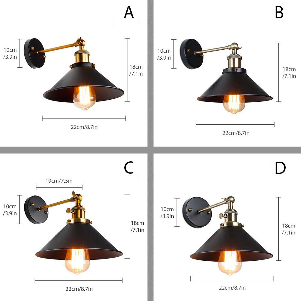 Applique murale rétro conique Brenty | Marco Lucetti