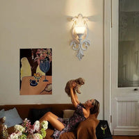 Applique murale rétro de luxe "Nordic Chic" sculptée française | Marco Lucetti