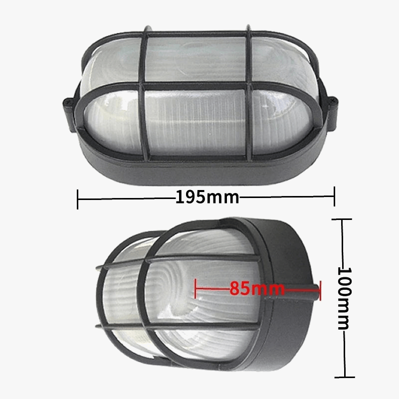 Applique murale rétro éclairage LED extérieur étanche E27 Vintage cuivre 220V | Marco Lucetti