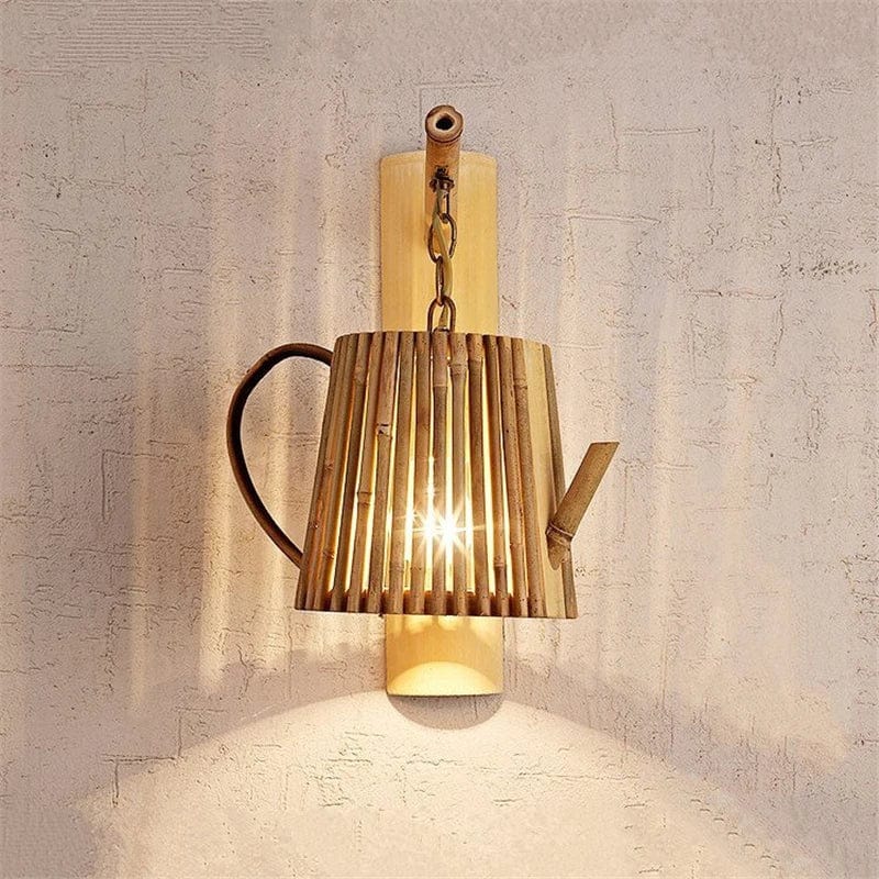 Applique murale rétro en bambou tissé - Édition japonaise | Marco Lucetti