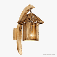 Applique murale rétro en bambou tissé - Édition japonaise | Marco Lucetti