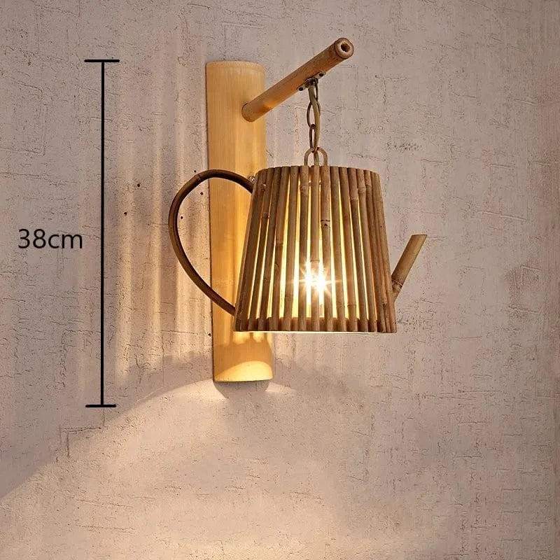 Applique murale rétro en bambou tissé - Édition japonaise | Marco Lucetti Modèle A