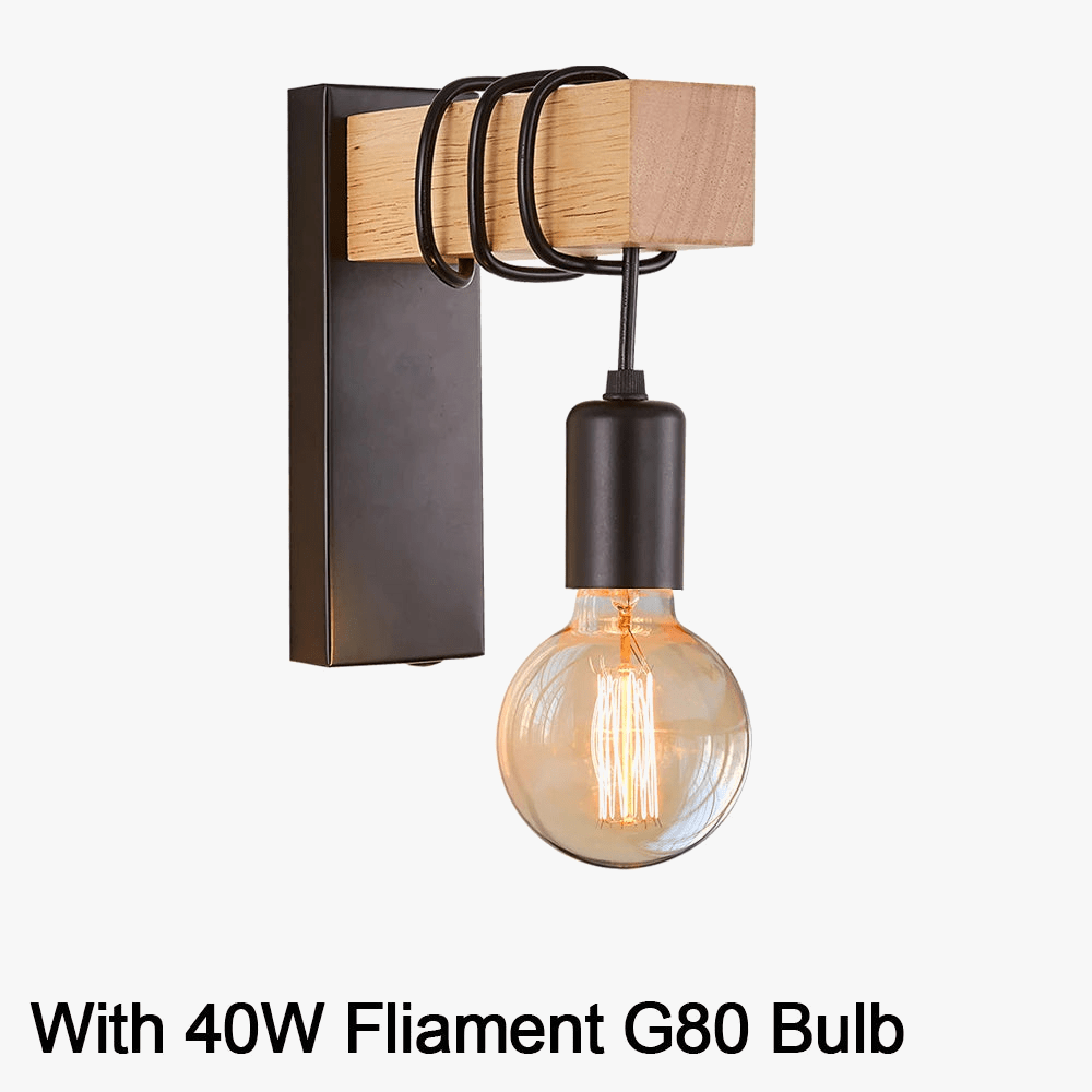 Applique murale rétro en bois Vintage - Style Vintage Signature | Marco Lucetti