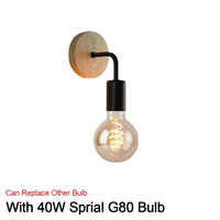 Applique murale rétro en bois Vintage - Style Vintage Signature | Marco Lucetti MTWT G80 RS