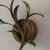 Applique murale rétro en bronze fleur | Marco Lucetti