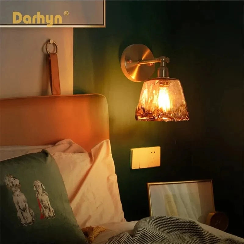 Applique murale rétro en laiton et verre - Collection Vintage Glam | Marco Lucetti