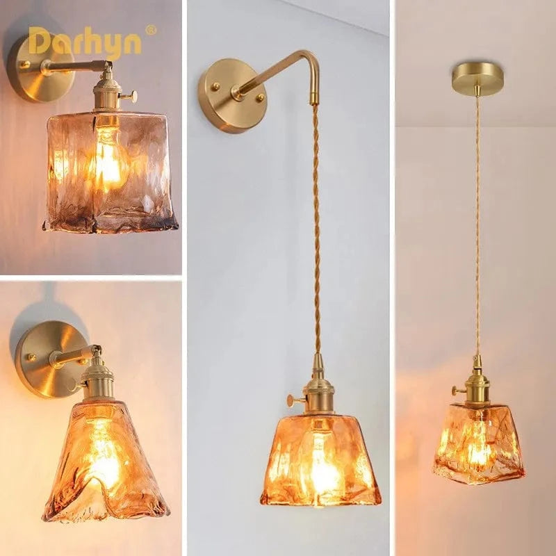 Applique murale rétro en laiton et verre - Collection Vintage Glam | Marco Lucetti