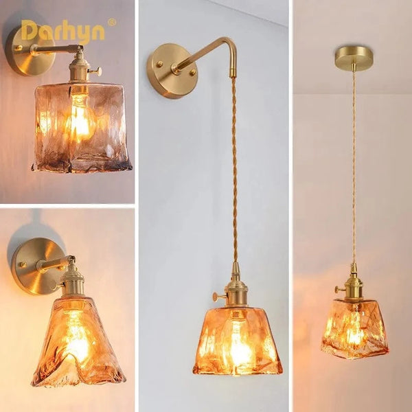 Applique murale rétro en laiton et verre - Collection Vintage Glam | Marco Lucetti