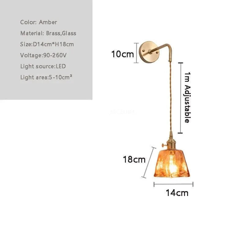 Applique murale rétro en laiton et verre - Collection Vintage Glam | Marco Lucetti PL04877A2 / Blanc froid